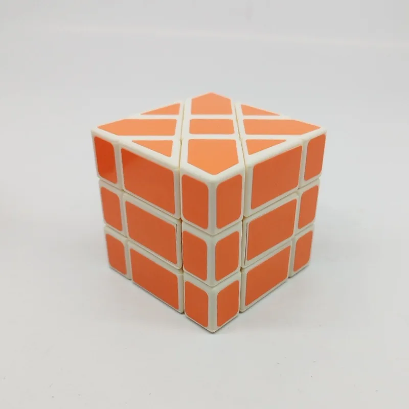 TiSe YiLeng Pomarańczowa Naklejka Magic Cube Fishe 3x3x3 TiSe Professional Fast Smooth Turning Cube Speed Puzzle Zabawki Dla Dzieci Prezent Zabawka