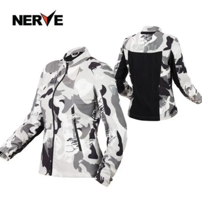 NERVE Motorcycle Jacket for Woman Summer Mesh Breathable Quick-drying Jacket Terylene Anti-fall Motorcycle Pants Outdoor Sports