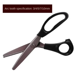 Tooth Cloth Scissors Triangular Dog Tooth Serrated Tailor Scissors, Handmade Lace Scissors, Arc Wave Scissors