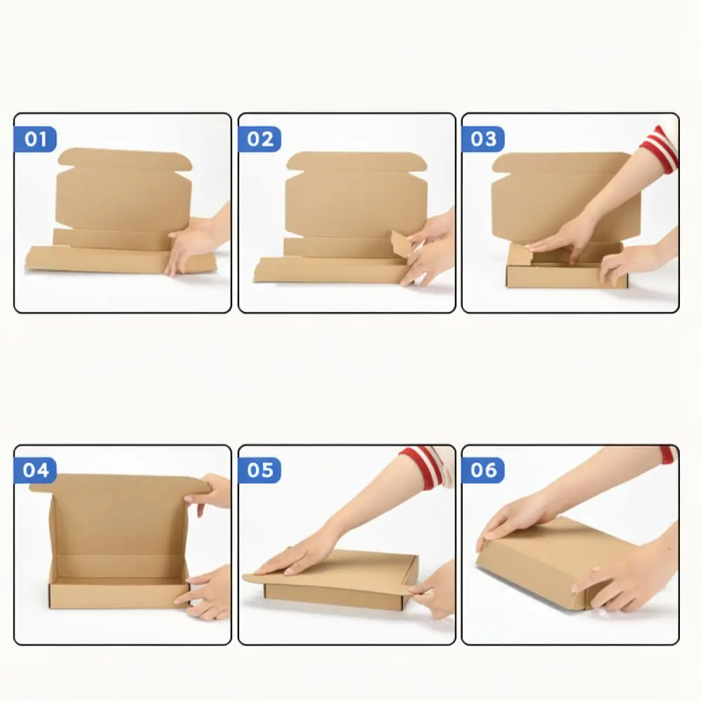 Foldable Corrugated Shipping Mailer Carton For CHUANYUE Packaging Box Rigid Parcel Container Custom Mailing Case view 6