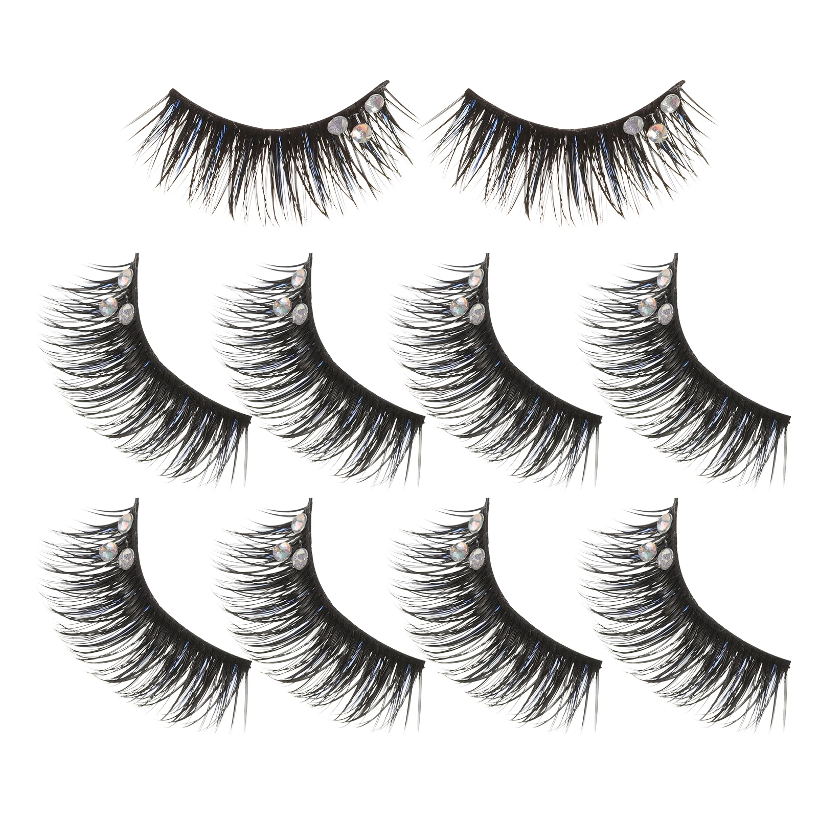 

Fake Eyelashes For Women Lightweight Natural False Eyelash Extensions Easy To Use Makeup Accessories Short Wispy Lashes