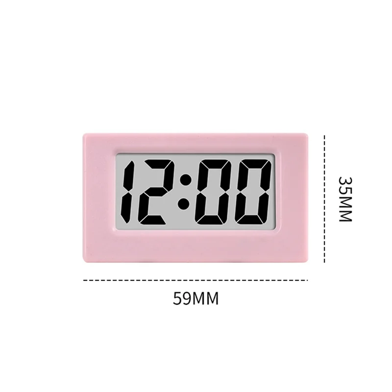 Mini Clock Triangle LED Screen Lectronic Digital Alarm Screen Desktop Clock For Home Office Table Bedroom Decor Durable Blue,Req