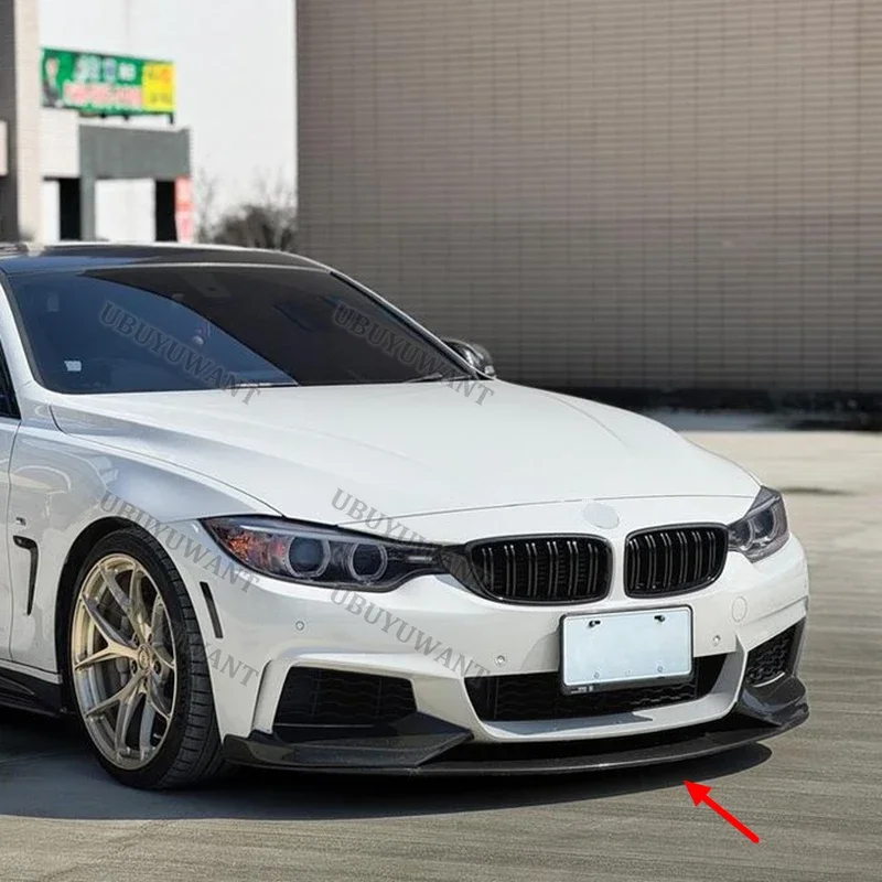 For BMW 4 Series F32 F33 F36 Universal Front Bumper Lip Spoiler Diffuser Splitters Body Kit Aprons Cover Guard Trim Compatible