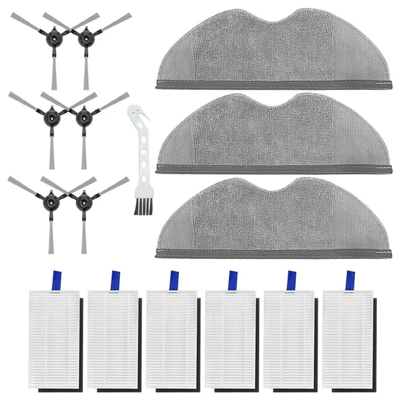 A67Z Replacement Kit For Xiaomi Robot Vacuum E5 CDZC108 Vacuum Cleaner Accessories Side Brush Hepa Filter Mop Pad Spare Parts