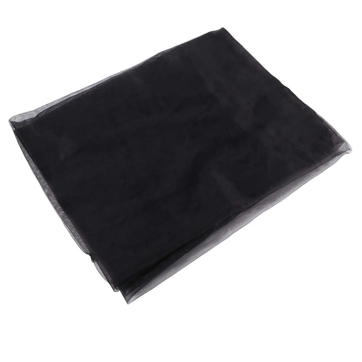

100X200Cm Black Transparent Tulle Sheer Curtains Voile Window Screen For Bedroom Living Room Premium Fabric Light