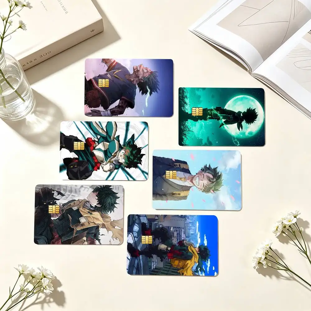 I-Izuku Midoriya BakuDeku  Credit Card HD Stickers Game Card Decal Small Chip Waterproof Sticker Gift