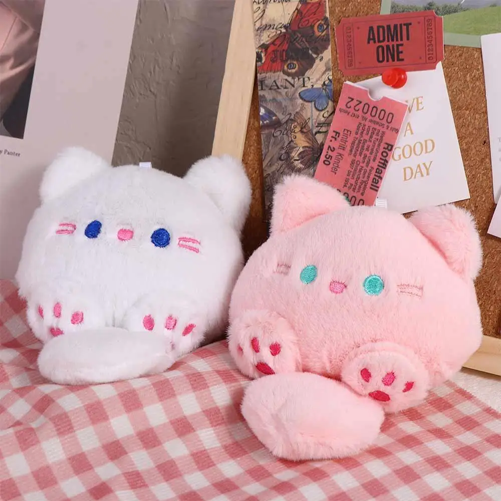 Delicate Cat Keychain Squeaking PP Cotton Squeak Cat Keyring Lovely with Sound Cat Pendant Female Girls
