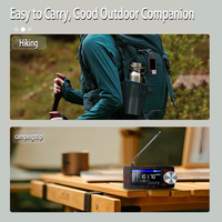 SI4732 0.5-108mhz Mini Pocket Radio 1.9inch IPS Screen HF SW MW VHF Radio with Antenna All Band Radio Receiver