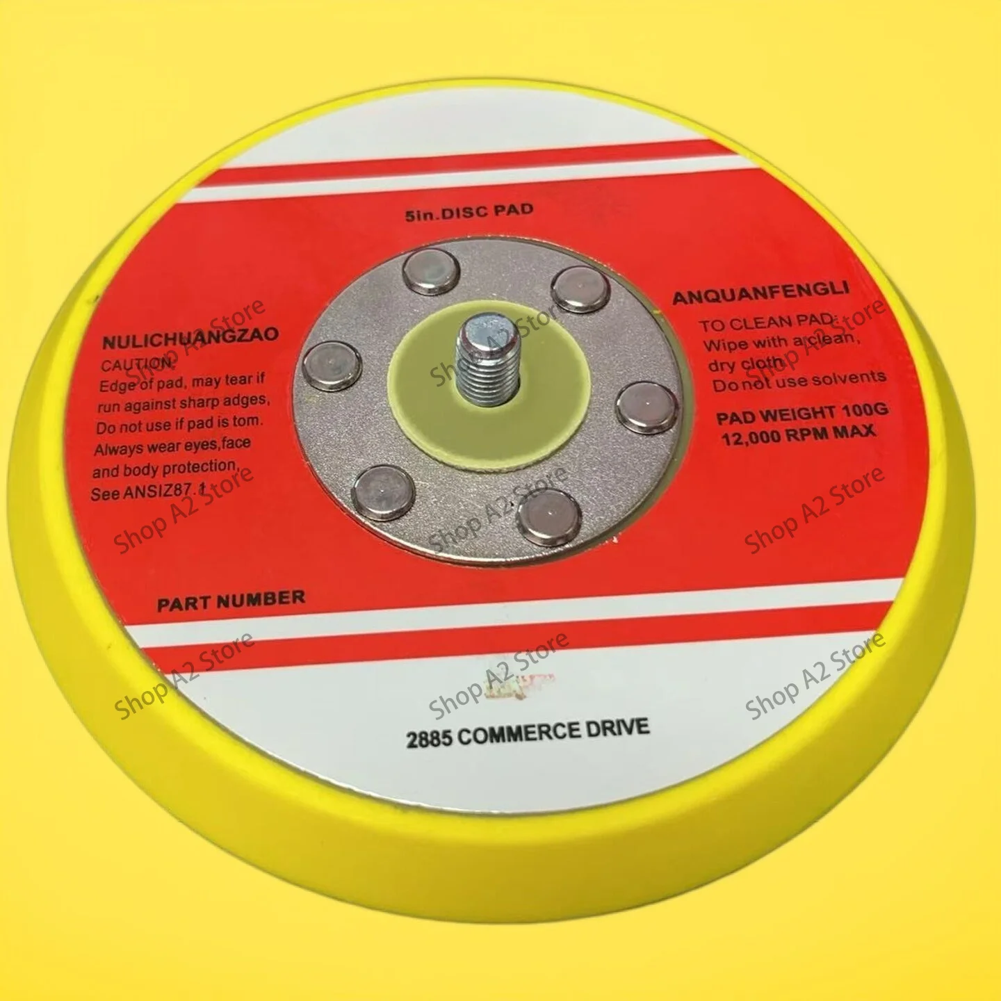 Pneumatic sander Air mill Industrial grade vacuum sandpaper machine 5 inch car waxing and polishing machine Sander