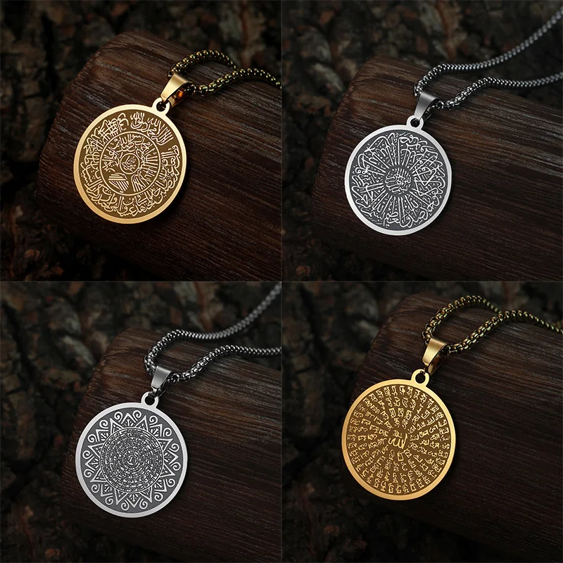 Todorova Necklace for Men Sturdy Stainless Steel Pendant Necklaces Retro Norse Mythology Jewelry