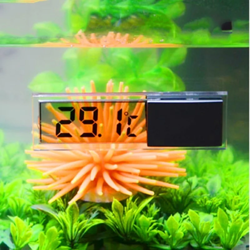 LCD 3D Digital Electronic Temperature Measurement Fish Tank Temp Meter Aquarium Thermometer Temperature Control Accessories