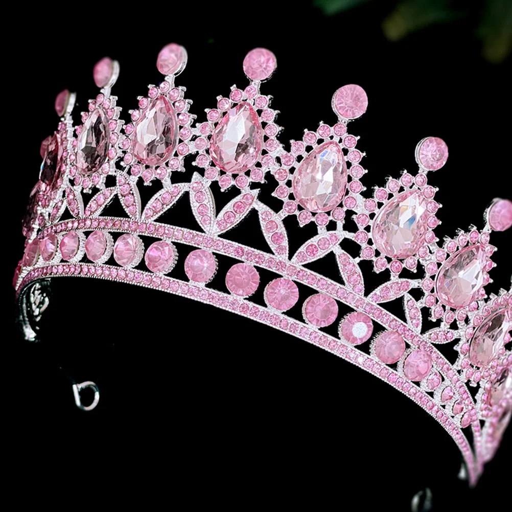 Prom Tiara Miss Wedding Decor Round Crown Zinc Alloy Homecoming for Women Headbands