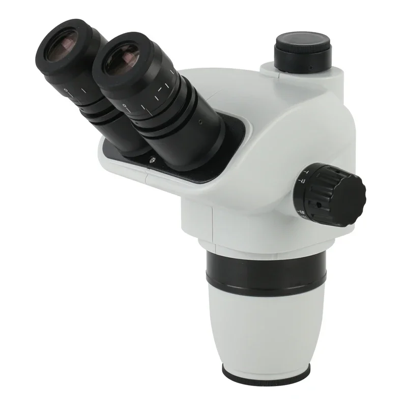 Imagem -02 - Cabeça de Microscópio Estéreo Binocular Trinocular de Laboratório Industrial com Zoom 6.7x45x Mais Ocular Wf10x 22 mm Mais Lente Objetiva 05x 07x 20x