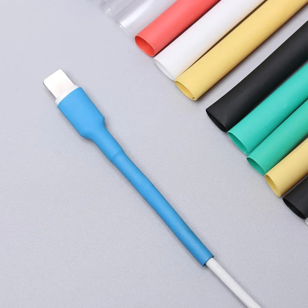 12pcs/set Protector Tube Saver Cover For iPhone Charger Cable USB Cord New