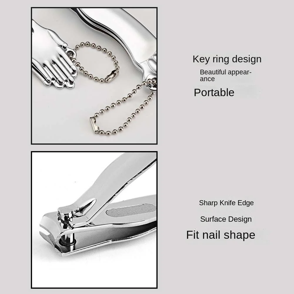 Stainless Steel Nail Clipper Set Hand and Foot Shape Pedicure Tools Nail Cutting Pliers Nail Accessories Anti-skid