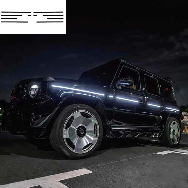 Suitle for Mercedes Benzz G class W463 Exterior waistline scrolling light Exterior Decoration  Flowing Water Lantern