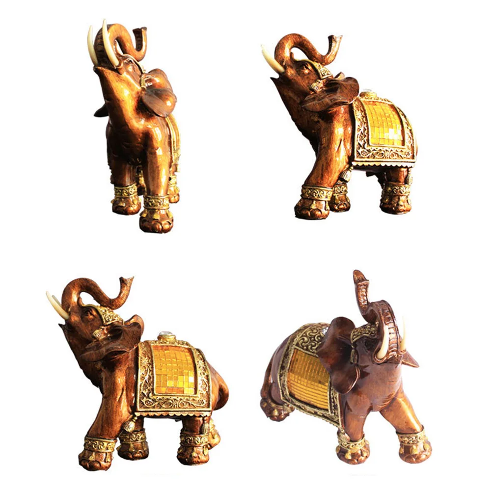 

Resin Elephant Decoration Exquisite Craft Office Art Sculpture Bedroom Decoration Photo Prop Gift