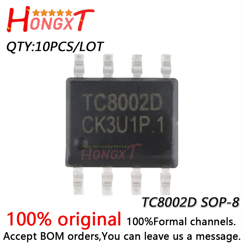 10pcs 100% neue tc8002d SOP-8.Chipset