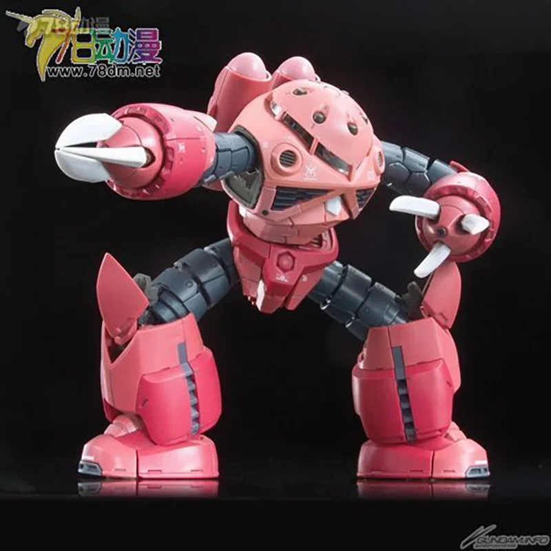 Bandai kit modelo genuíno figuras de anime rg 1/144 MSM-07S zgok char exclusivo vermelho diabo caranguejo montagem modelo plástico brinquedo presentes