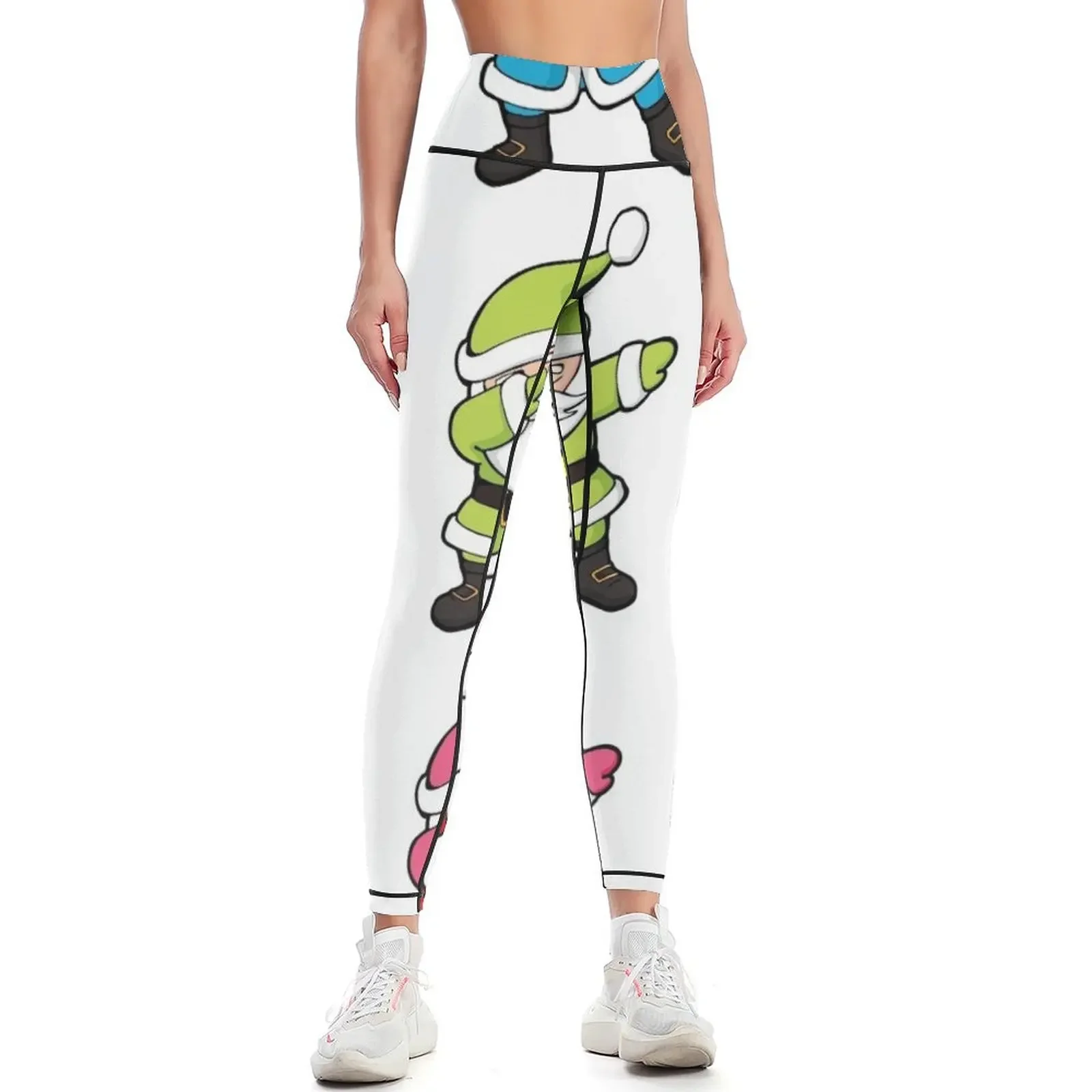 

Colorful Dabing Santas Leggings legging push up Women's fitness trousers sports woman gym Womens Leggings