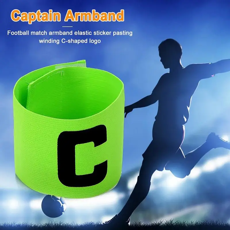 ฟุตบอลทีมกัปตัน Armband ฟุตบอลทีมกัปตันอุปกรณ์เสริม Armband การฝึกอบรม Unisex-เยาวชนกัปตัน Armband สําหรับฟุตบอลวอลเลย์บอล