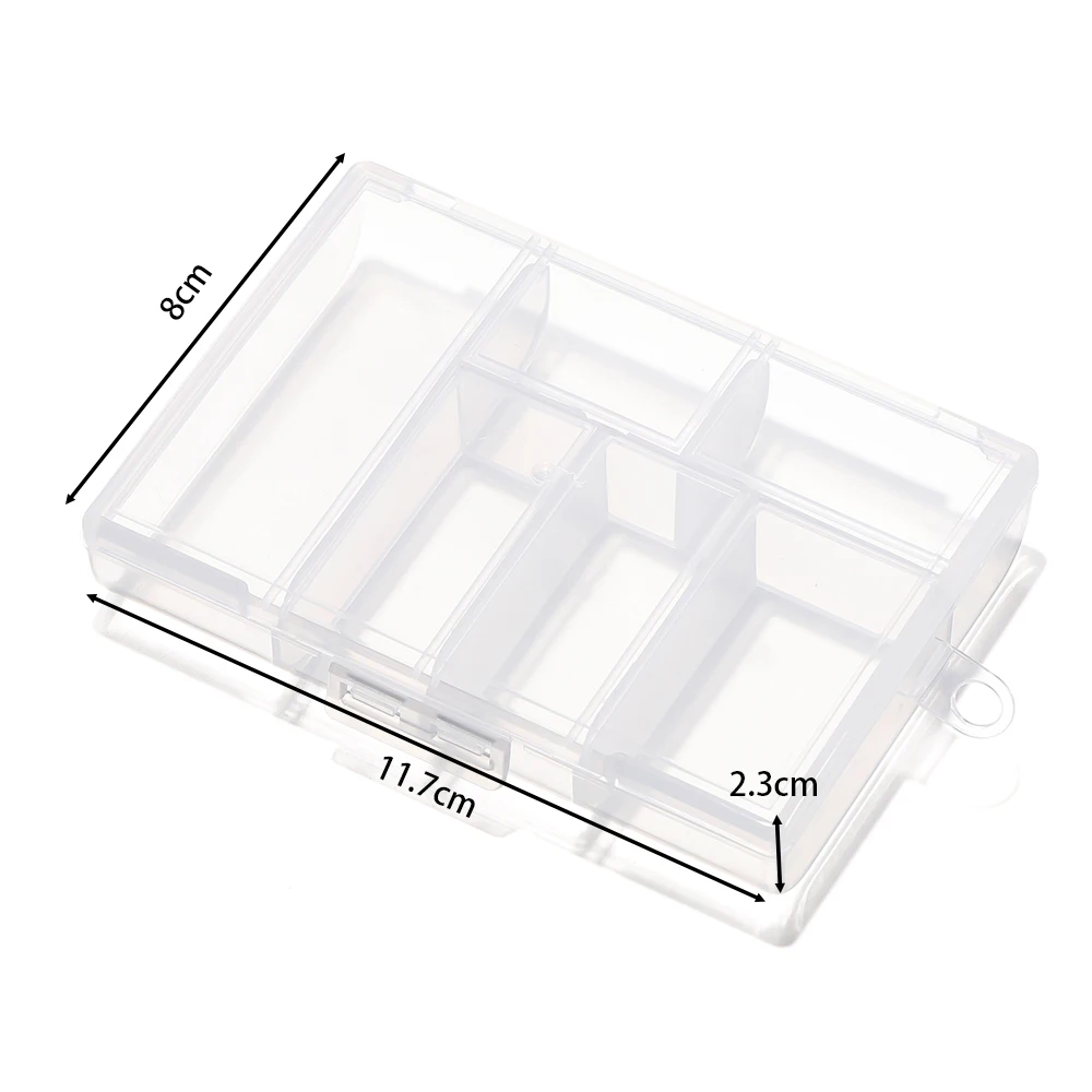 6/10/15/24/28 Grids Transparante plastic opbergdoos kralen Organizer Container Voor DIY ambachten Earing Sieraden Opbergdoos Display