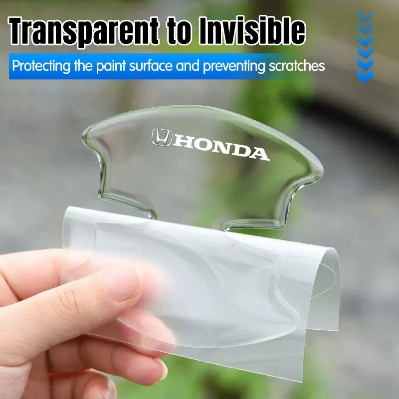 Car Door Transparent Protective Stickers For Honda Civic Accord Fit CRV Jazz Odyssey Prelude Insight Legend Stream HRV Crider