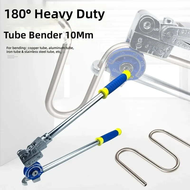 Heavy Duty Pipe Bender 180 Degree 10mm 3/8 Inch CT-365-06 Powerful Iron Tube Bender for Metalworking DIY Tools