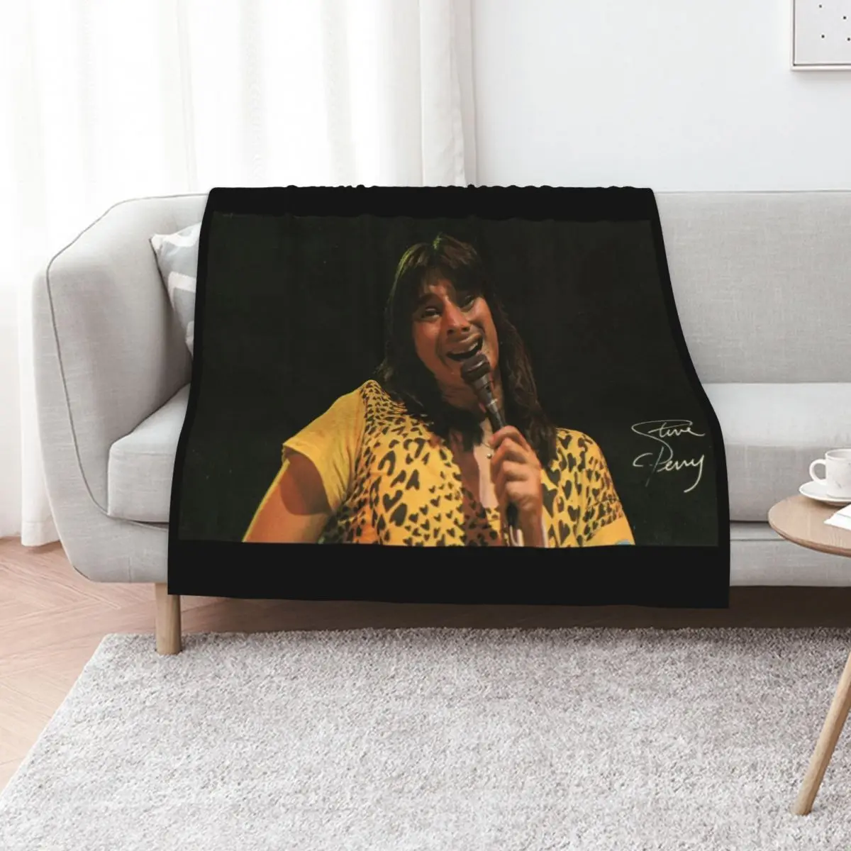 Steve Perry Throw Blanket Luxury Designer Flannel funny gift heavy to sleep Designers Hairy Blankets