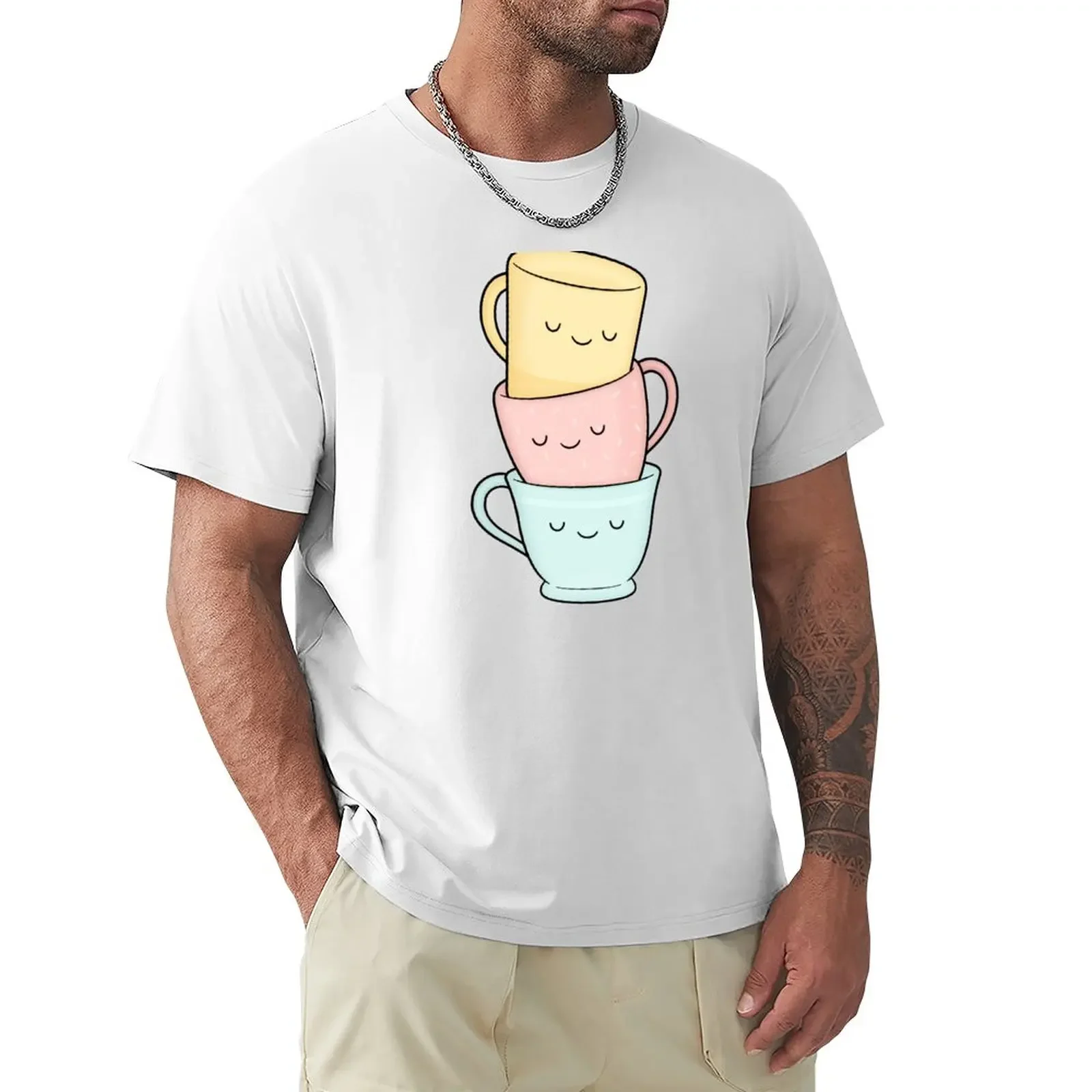 Tea (Cup) Party T-Shirt graphics anime clothes black t shirts for men