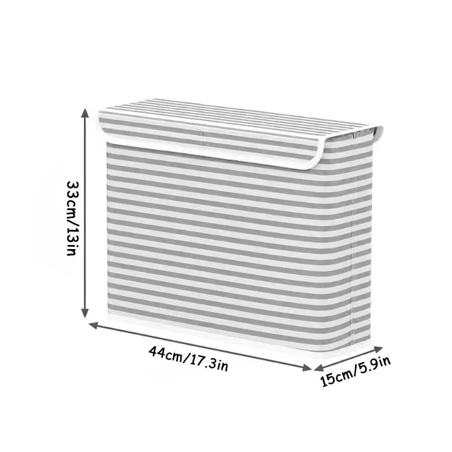 1pc Foldable Toilet Paper Storage Box, Tissue Organizer, Portable Roll Paper Storage Supplies for Bathroom, Under Sink XJM view 2