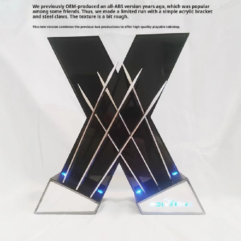 

Metal Claws Wearable Cosplay Prop X-Men Deadpool And Wolverine Movie Replica Desktop Ornament Perfect Halloween Gifts For Fans