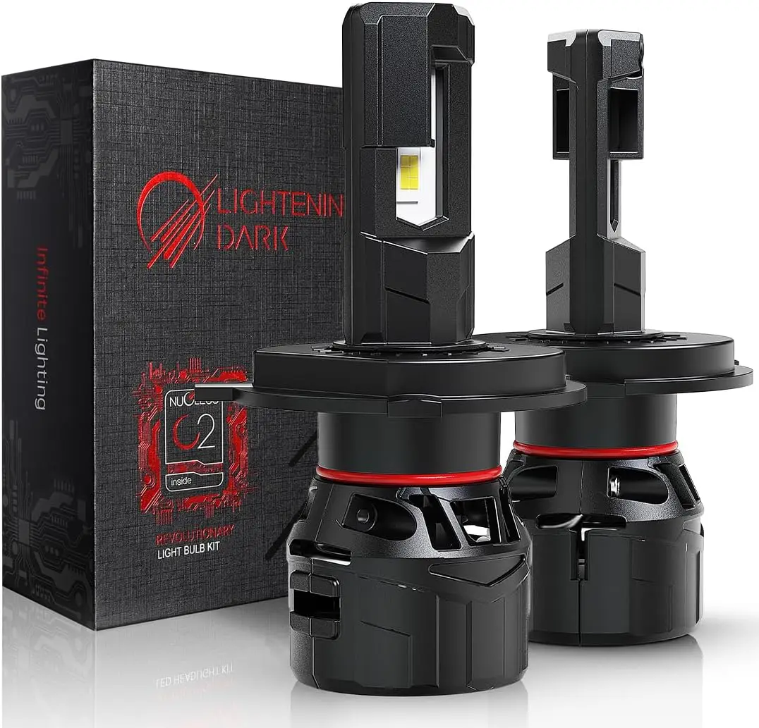 

Лампа H4 9003 600% яркая 6500K ксеноновая белая Plug & Play с охлаждающим вентилятором, упаковка из 2 шт.