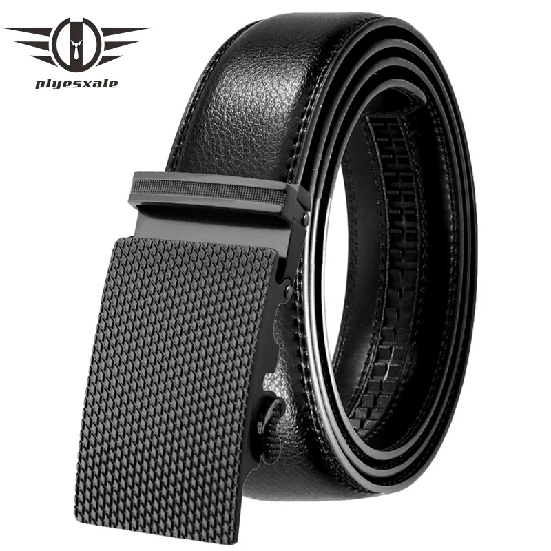 

High Quality Belt Male Mens Belt Leather Automatic Buckle Belts for Men Luxury Designer Trouser Waist Strap Fashion Black G1387