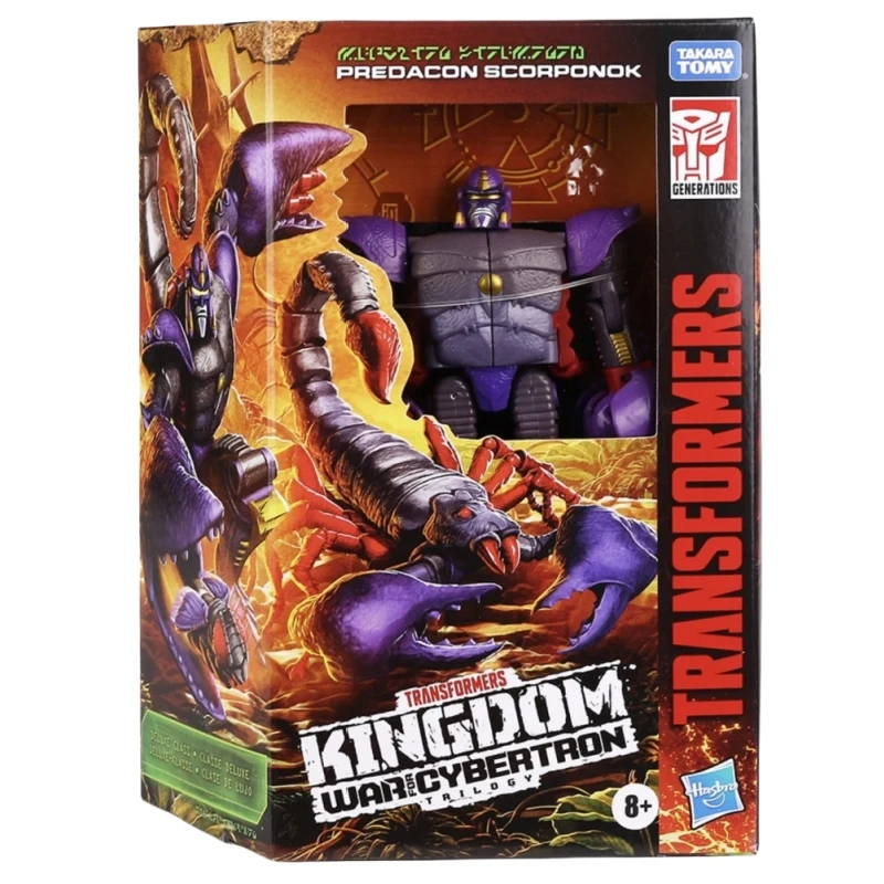 

In Stock Hasbro Transformation Kingdom BW Predacon Scorponok War For Cybertron Robot Deluxe Toys Action Figures Model Gift Anime
