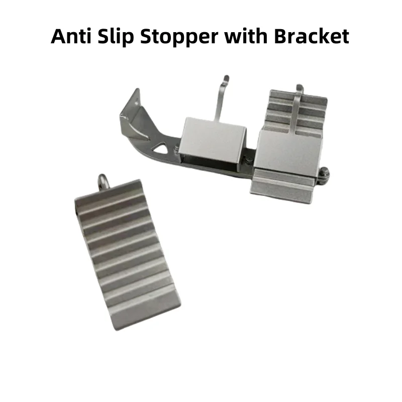 Wheel Chock Metal Anti Slip Stopper with Bracket for 1/14 Tamiya RC Truck Scania MAN TGS Volvo Benz Tamiya LESU DEGREE Parts