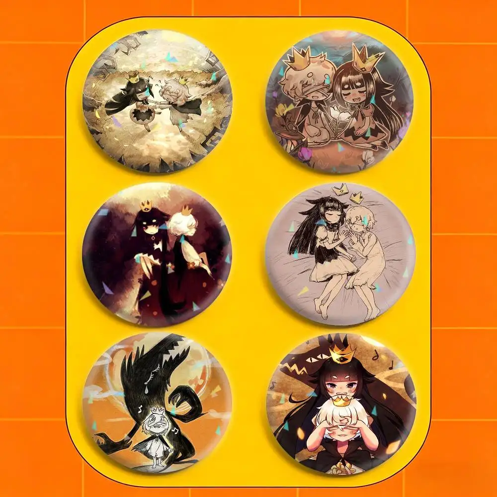 Nuevos pines hechos a mano de L-Liar Princess And The Blind, 32/44/58mm, broche redondo, insignia, mochilas, ropa, joyería, regalos