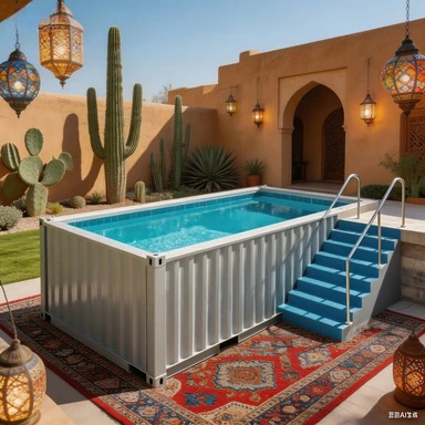 Professional Outdoor Swimming Pools Fiberglass Shipping Container Pools for Sales