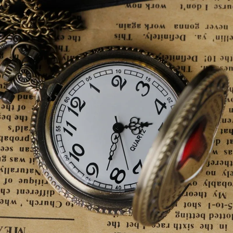 Unique Fashion Pocket Watch Personality Creative Pendant Chain Clock Pocket Watch for Men Fans Chain Children