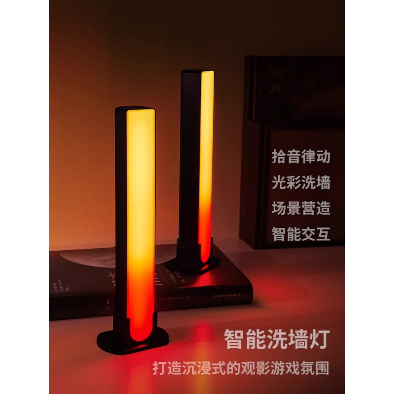 

Ambient light, computer desktop pickup, e-sports room wall sound, music volume, rhythm, light and shadow, advanced ornaments