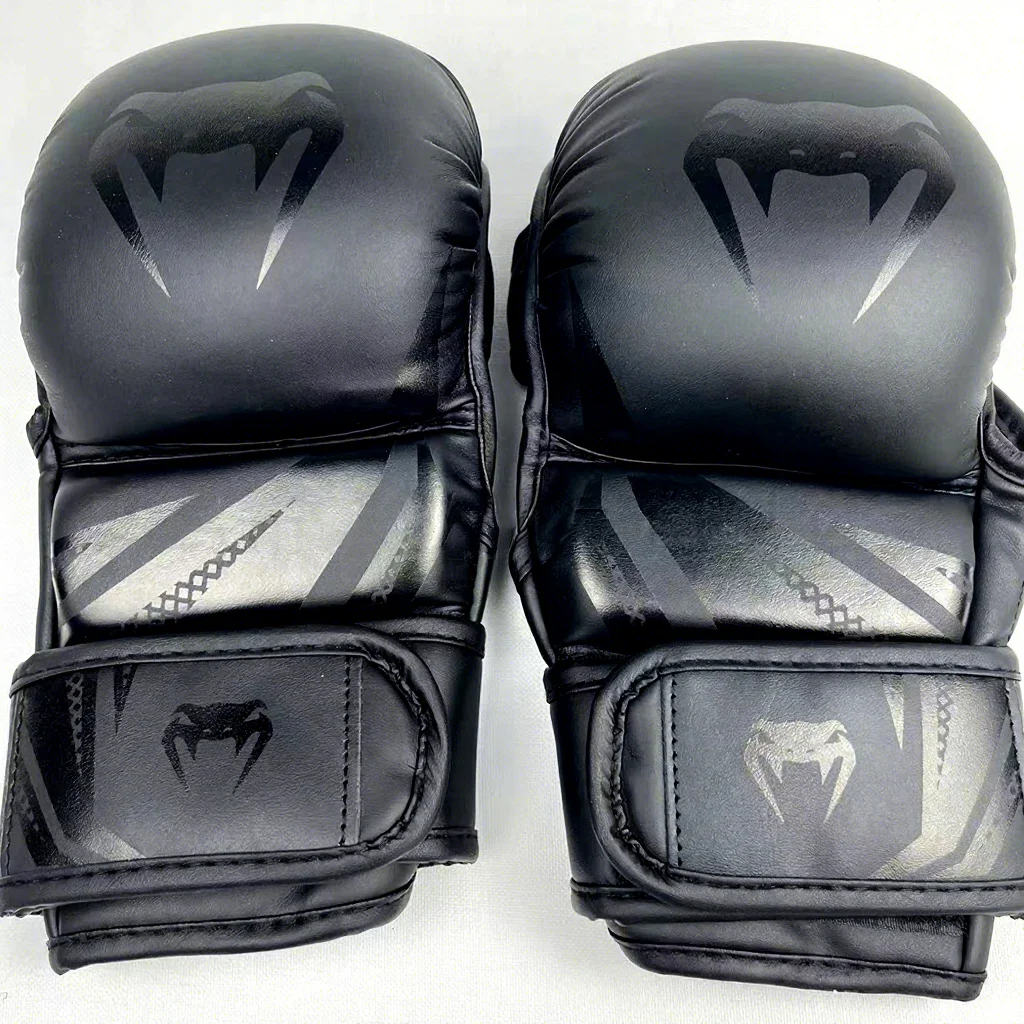 MMA Half-Finger Fighting Boxing Gloves Thickened Sanda Free Fighting Mixed Martial Arts Training Half-finger Boxing Gloves
