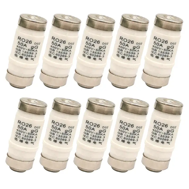 10Pcs 400VAC Neozed Fuses Insert D0 Type Fuses Insert Fuses Inserts for Fuses Q81C