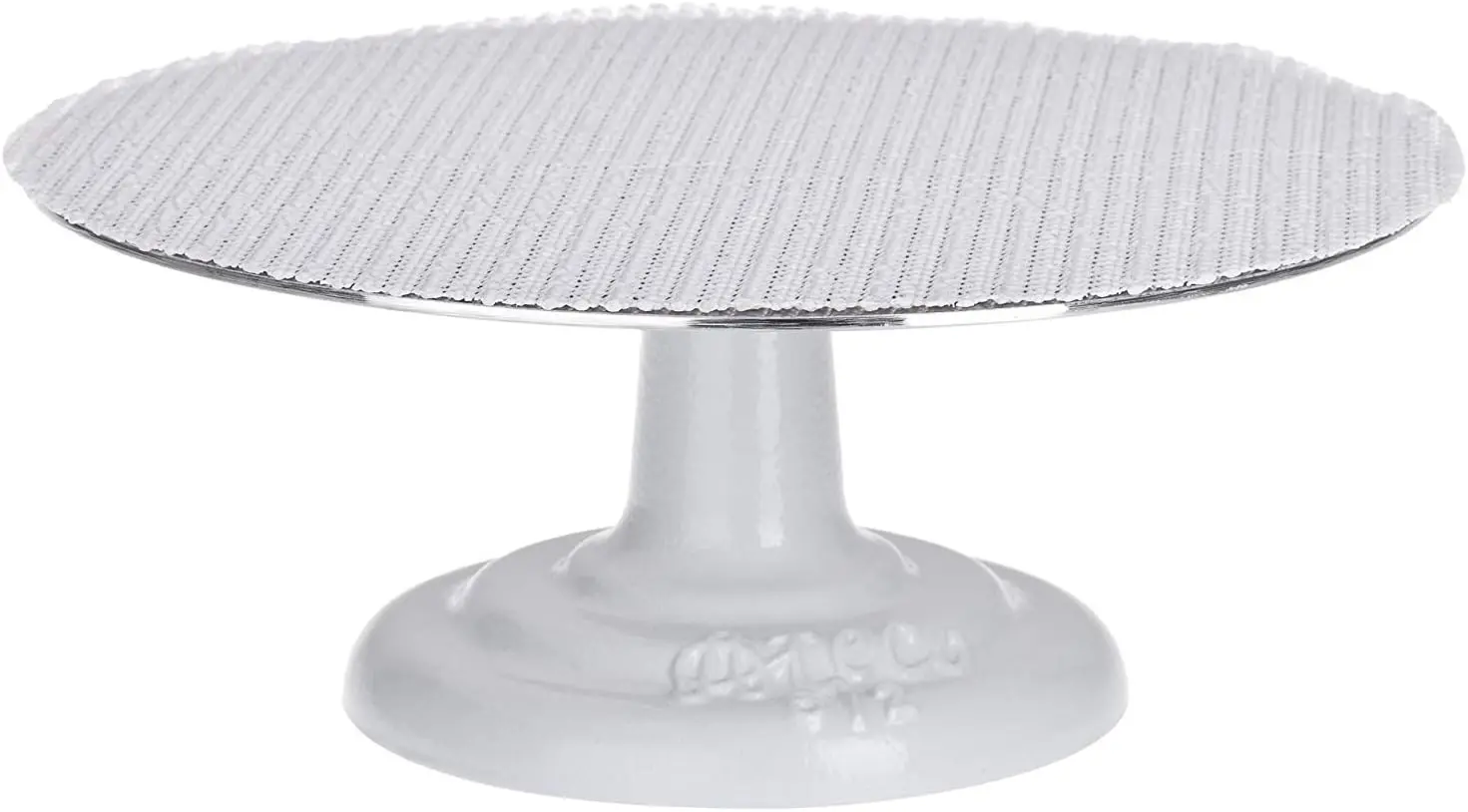 

12-Inch Revolving Cake Decorating Stand with Aluminum Turntable, Non-Slip Pad & Cast Iron Base