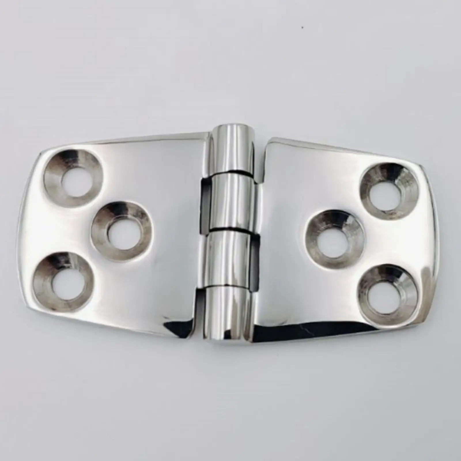 Boat Hinge, Mirror Polished Cast Solid Heavy Duty Marine Grade Flush Mount Hatch