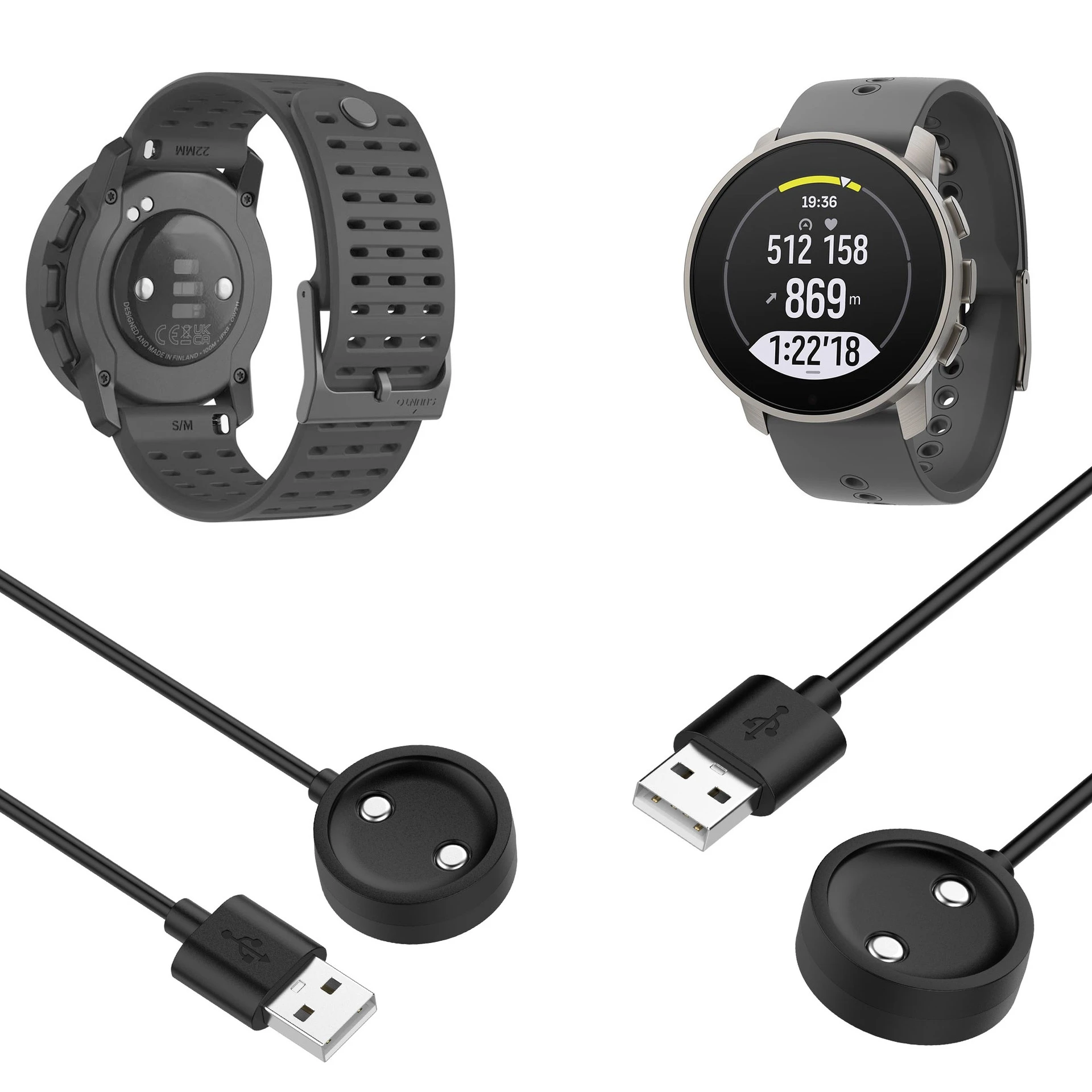 for Suunto 9 Peak Pro watch charger 100cm charging cable for Suunto 9 Peak Pro