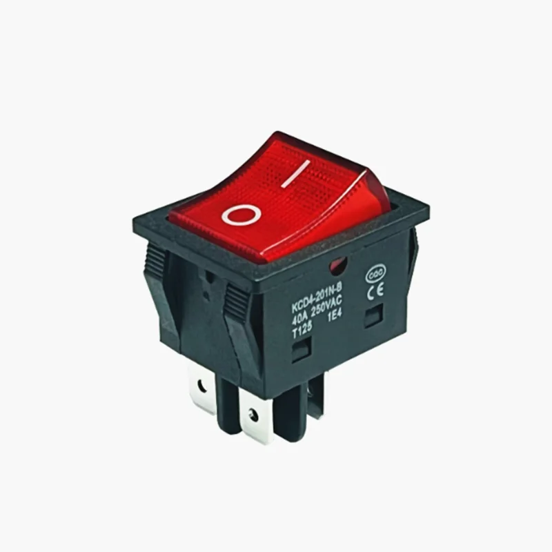 1pcs 30/40A 250V AC High Current,ON/OFF,Special for Eelding Machine,KCD4,Sterling Silver Point,Rocker Power Button Switches