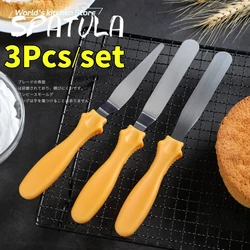 3pcs/set Blade Angled Espatula Spatula Cake Icing Spatula Smooth Filling Tool Cutter Set Wedding Valentine Baking Pastry Tool