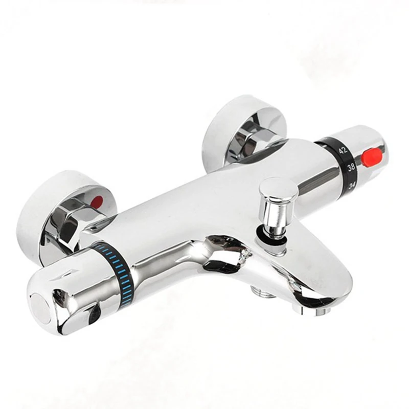 

ABVJ-Bathroom Thermostatic Mixer Tap Hot And Cold Bathroom Mixer Mixing Valve Bathtub Faucet Thermostatic Shower Faucets Set