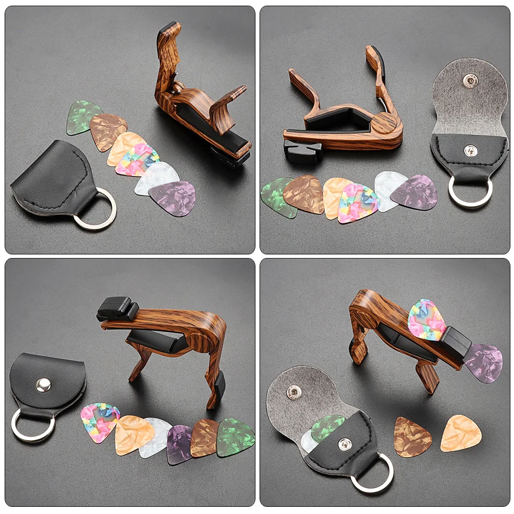 

Adjustment Clip Pick Set Ukulele Accessories Electric Guitar Picks Classical Plectrum Holders Capos for Acoustic Abs Thumb