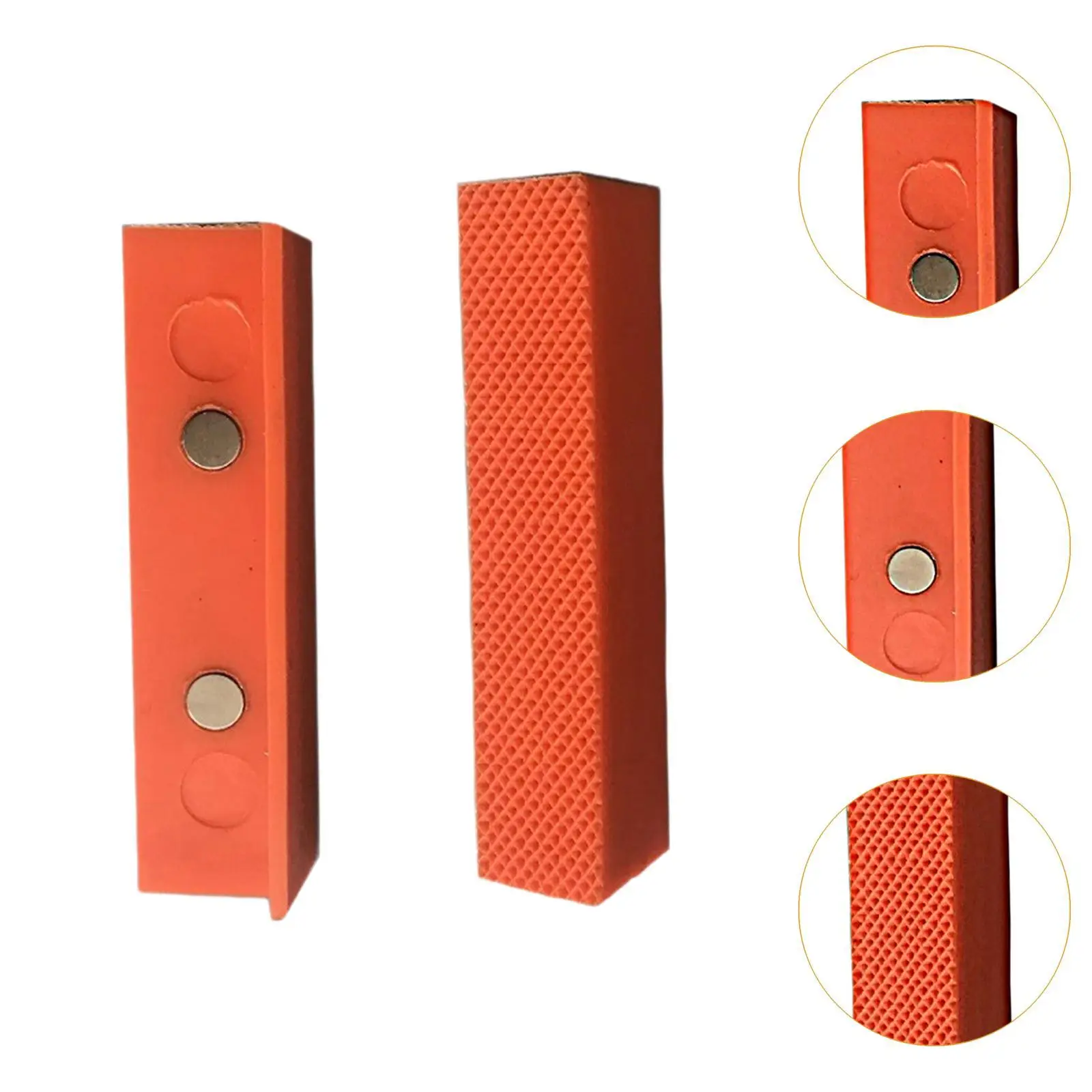 2 Pieces Magnetic Vise Jaw Pads Universal Premium Multipurpose Protector